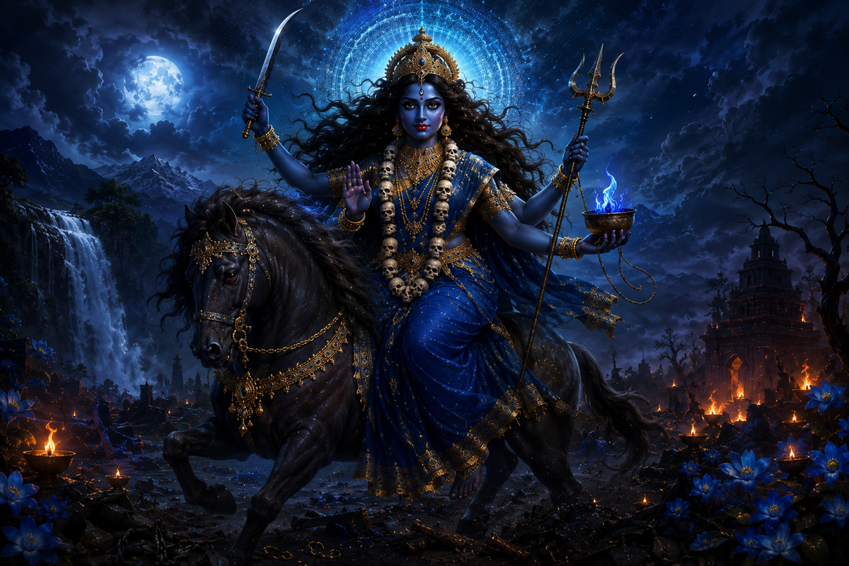 GIORNO SETTE | Maa Kalaratri | Sabato, 17 Ottobre 2026